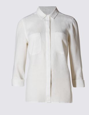 Pure Linen Long Sleeve Shirt